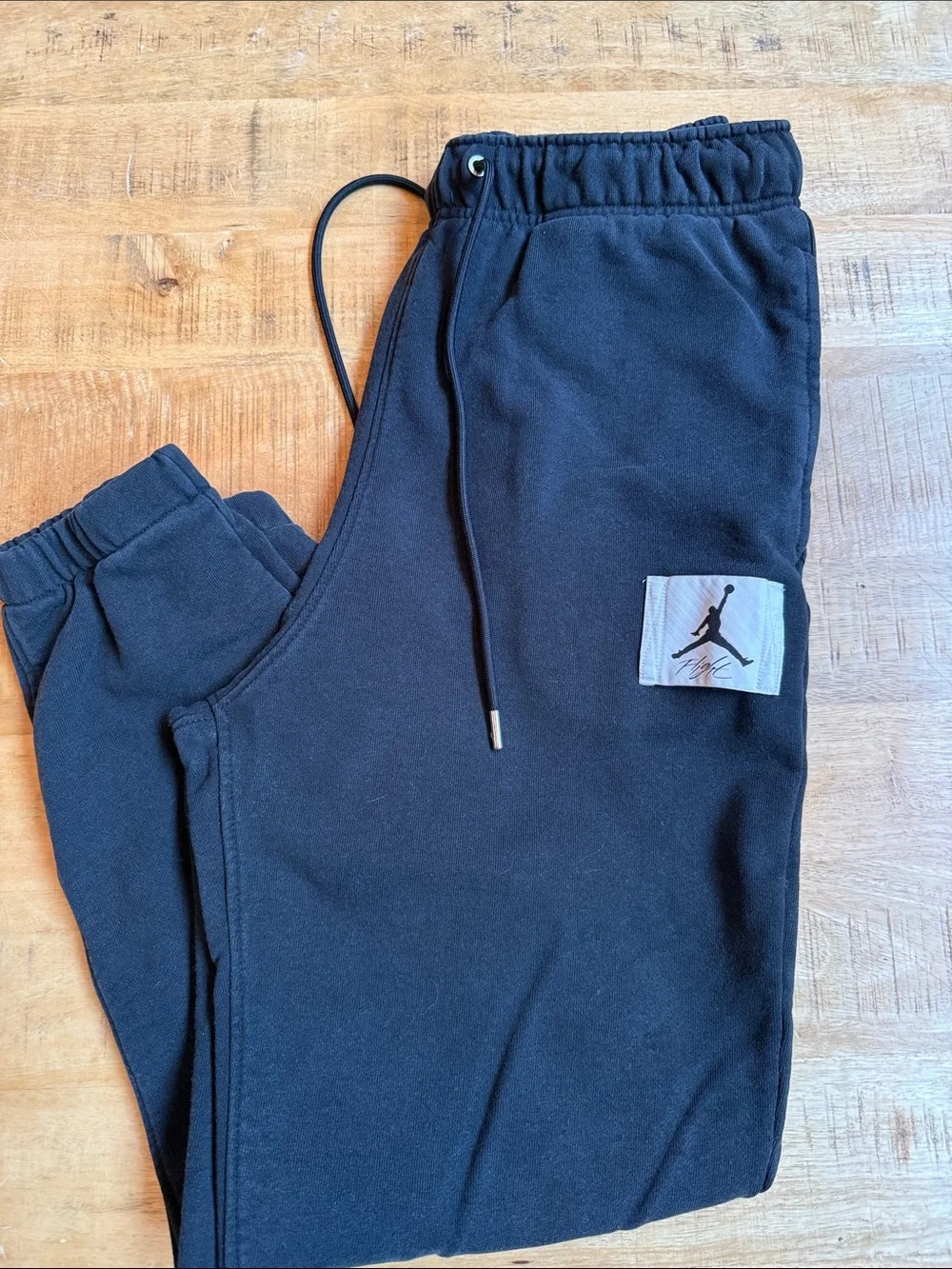 Men’s Black Jordan Logo Fleece Jogger Pants